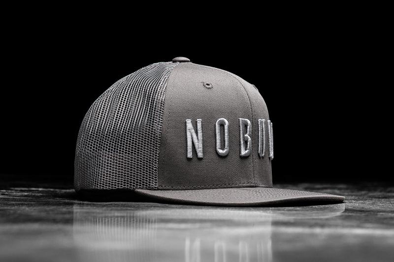 Women's Nobull Flat-Brim Trucker Hats Black | SG B3248E